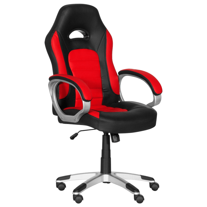 Геймърски стол - 6191 червен-черен